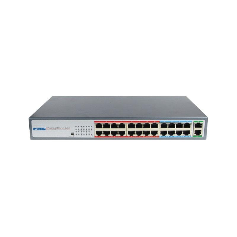 Switch POE 26 portni gigabitni neupravljivi HYUNDAI HYU-NE-SW-U24PL001
