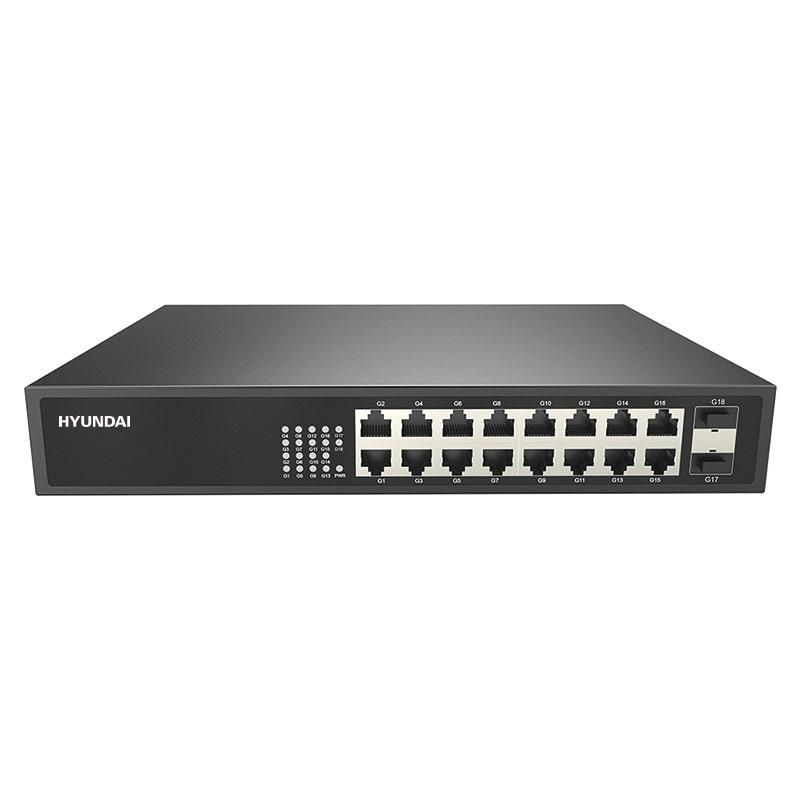 Switch 18 portni gigabitni neupravljivi SFP HYUNDAI HYU-NE-SW-U16F001