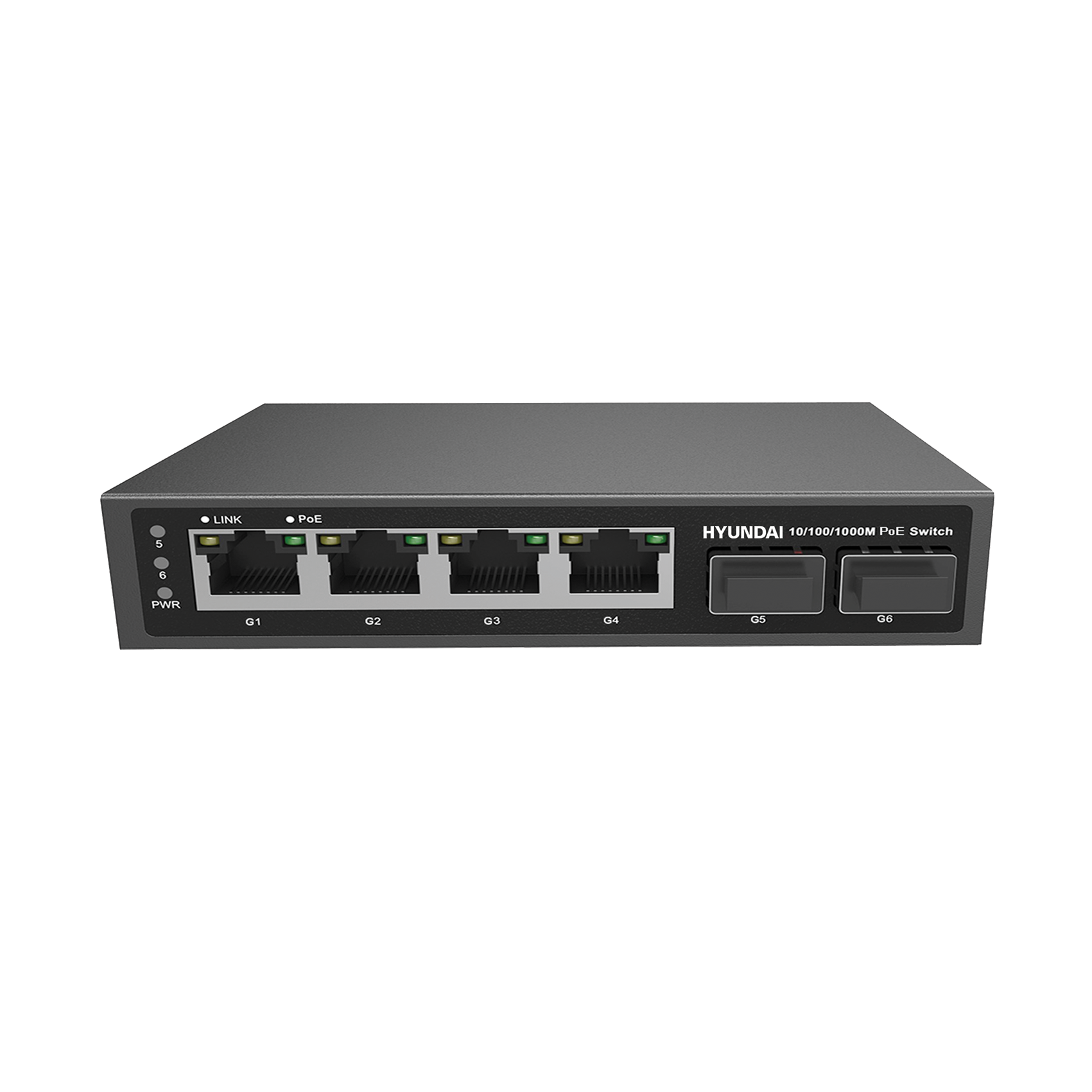 Switch 6 portni POE, SFP neupravljivi Gbit HYUNDAI HYU-NE-SW-U4PF002