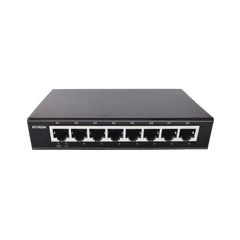 Switch 8 portni gigabitni neupravljivi HYUNDAI HYU-NE-SW-U8001