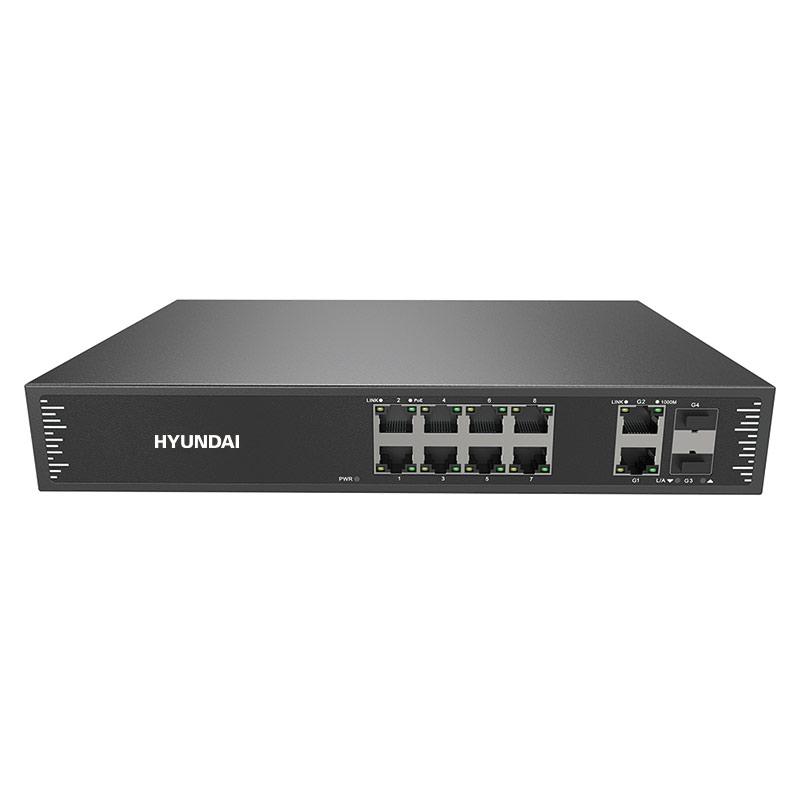 Switch  POE 12 portni gigabitni neupravljivi HYUNDAI HYU-NE-SW-U8PFB002