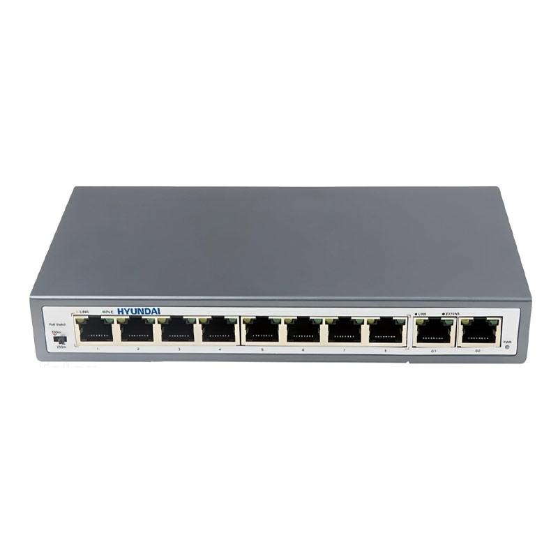 Switch POE 10 portni gigabitni HYUNDAI HYU-NE-SW-U8PG001