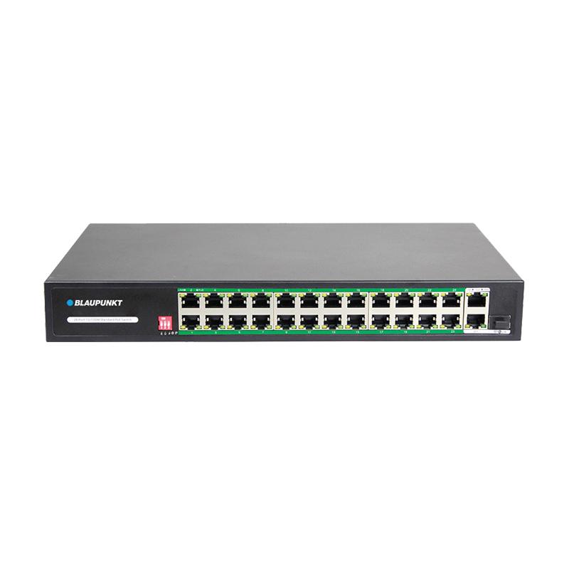 Switch 24 portni POE megabitni neupravljivi SFP BLAUPUNKT BP-SWP-24EP2GL1GF-250