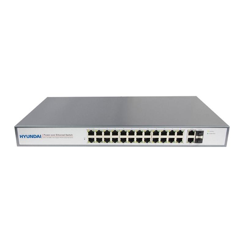 Switch POE, SFP 26 portni gigabitni neupravljivi HYUNDAI HYU-NE-SW-U24PFA001