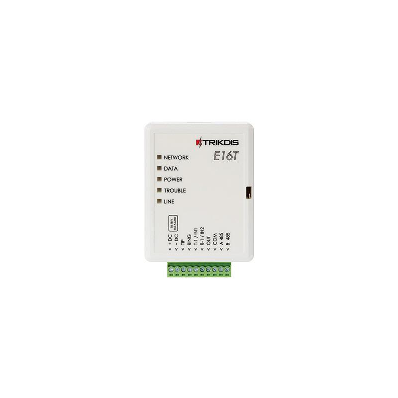 Komunikator ethernet na RING/TIP TRIKDIS E16T